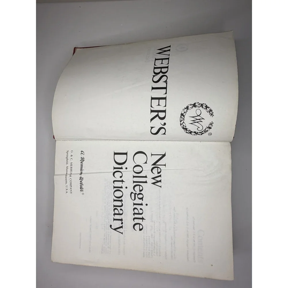 Webster's New Collegiate Dictionary Hardcover G. & C. Merriam Company Red